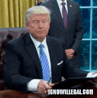 GIF avec Trump et texte personnalisé