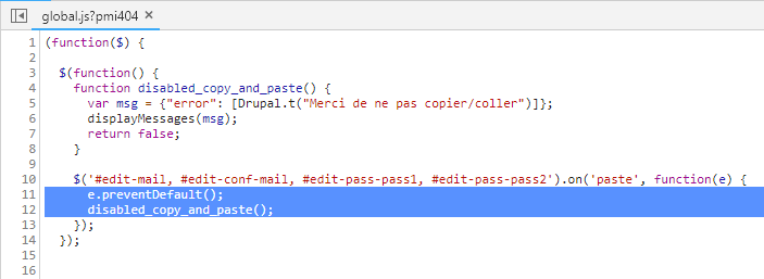 Méchant code